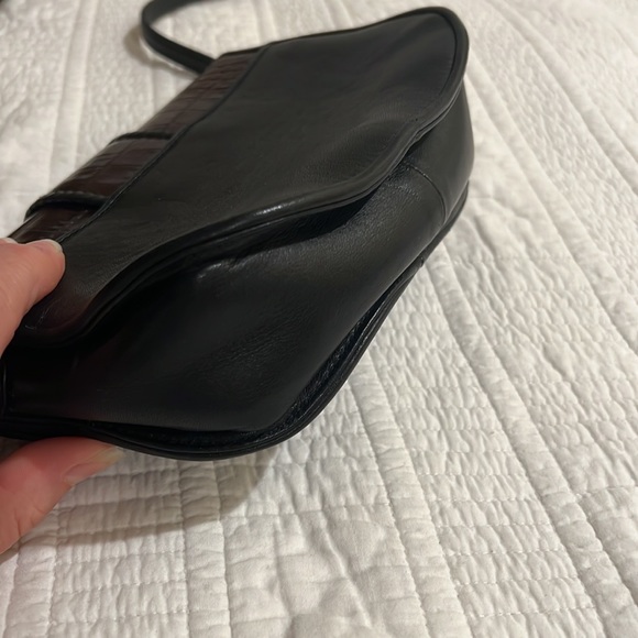 Brighton brown and black vintage croc purse - Picture 5 of 8